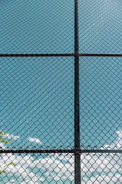 Commercial chain link fence